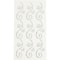 12 Packs: 3 ct. (36 total) Clear Iridescent Flourishes Bling Stickers By Recollections™